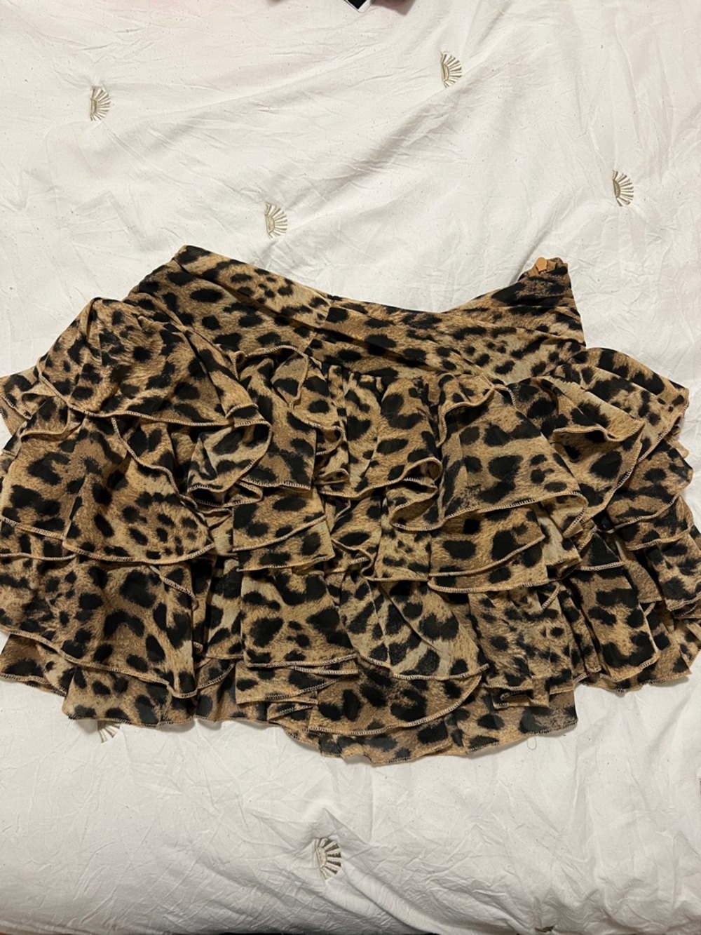 PLT Leopard Print Skirt